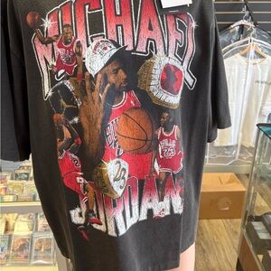 Jordan Black and Red Graphic Tee